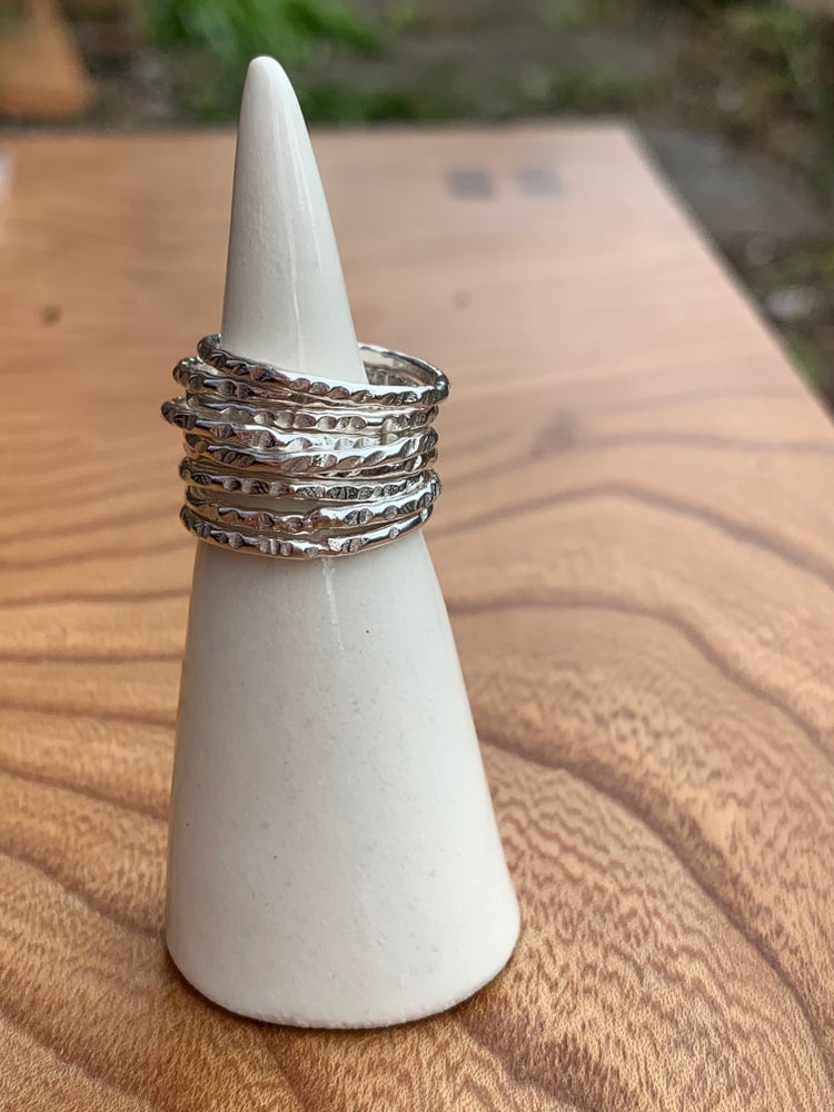 Mayfly Handmade Textured Ring