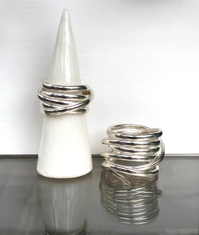 Mayfly Sterling Silver Tangle Ring