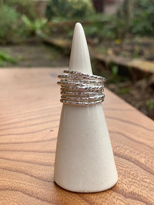 Mayfly Handmade Textured Ring